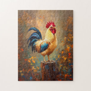 Puzzle Belle peinture de coq
