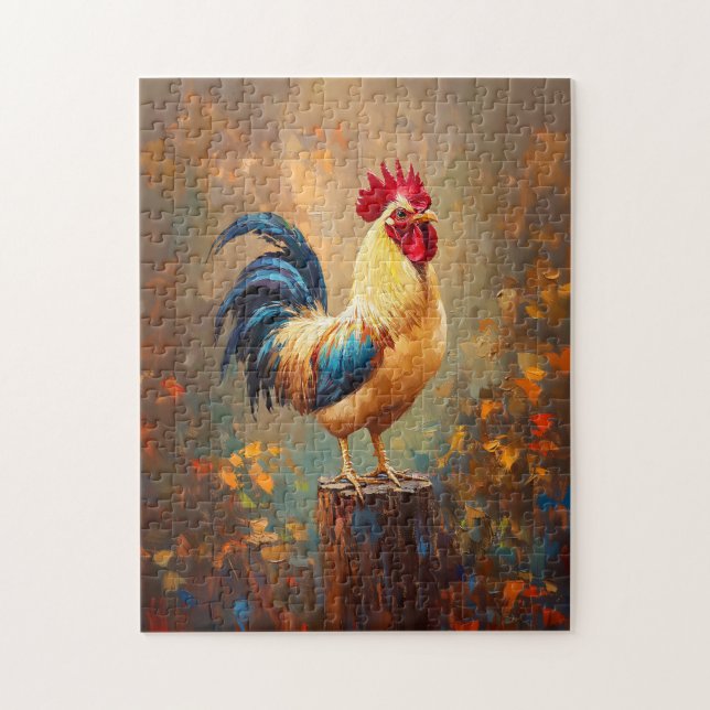 Puzzle Belle peinture de coq (Vertical)