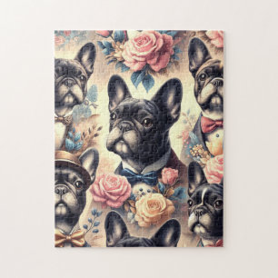 Puzzle Belle peinture Vintage de Bulldog
