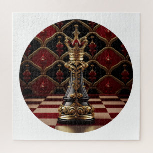 Puzzle Belle pièce d'échecs baroque - La Reine