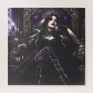 Puzzle Belle Reine Romantique Gothique