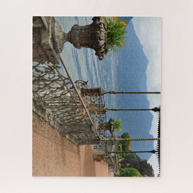 Puzzle Belle terrasse jardin du lac de Côme Italie (Vertical)