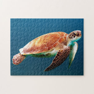 Puzzle Belle tortue de mer verte
