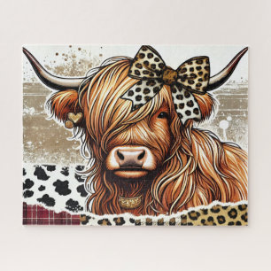 Puzzle Belle vache des Highlands