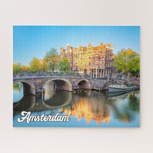 Puzzle Belle Ville D'Amsterdam, Pays-Bas (Horizontal)