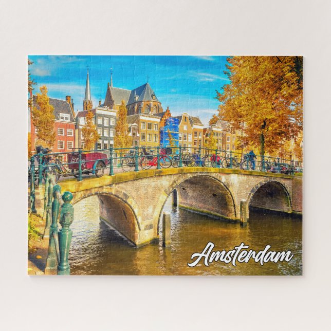 Puzzle Belle Ville D'Amsterdam, Pays-Bas (Horizontal)