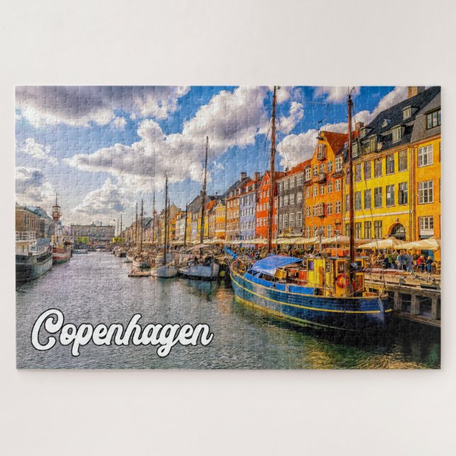 Puzzle Belle Ville De Copenhague, Danemark (Horizontal)