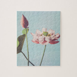 Puzzle Belles impressions photomécaniques de fleurs Lotus