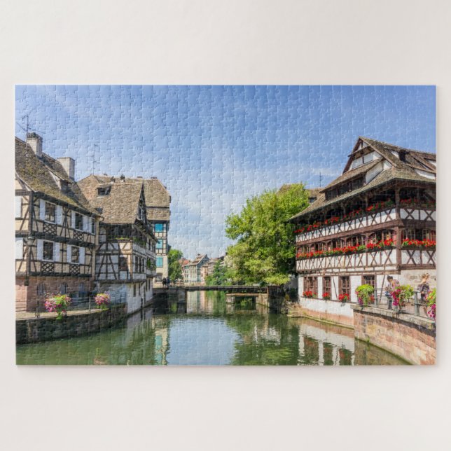 Puzzle Belles maisons en bois Strasbourg France Voyage (Horizontal)