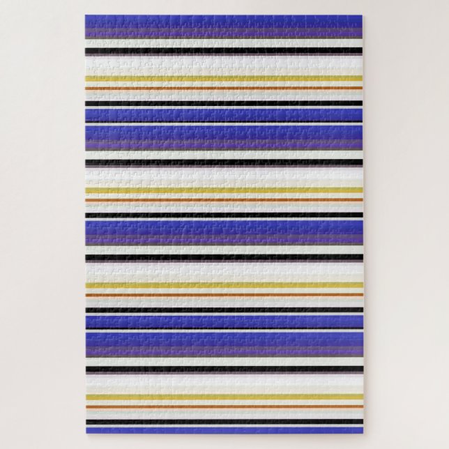 Puzzle Belles rayures violettes blanches (Vertical)