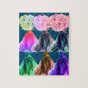 Puzzle Belles robes fantaisies