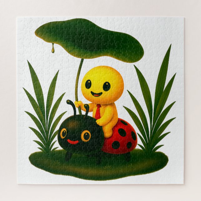 Puzzle Beneath the Green Canopy (Vertical)