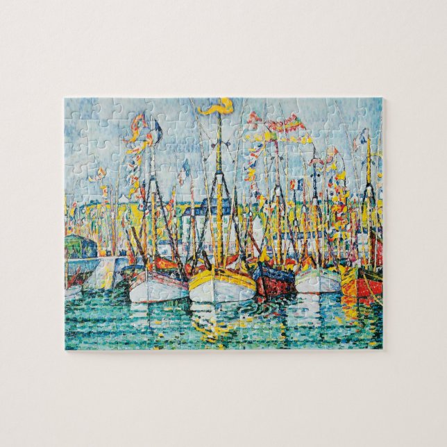Puzzle Bénédiction de la flotte de thon à Groix par Paul  (Horizontal)