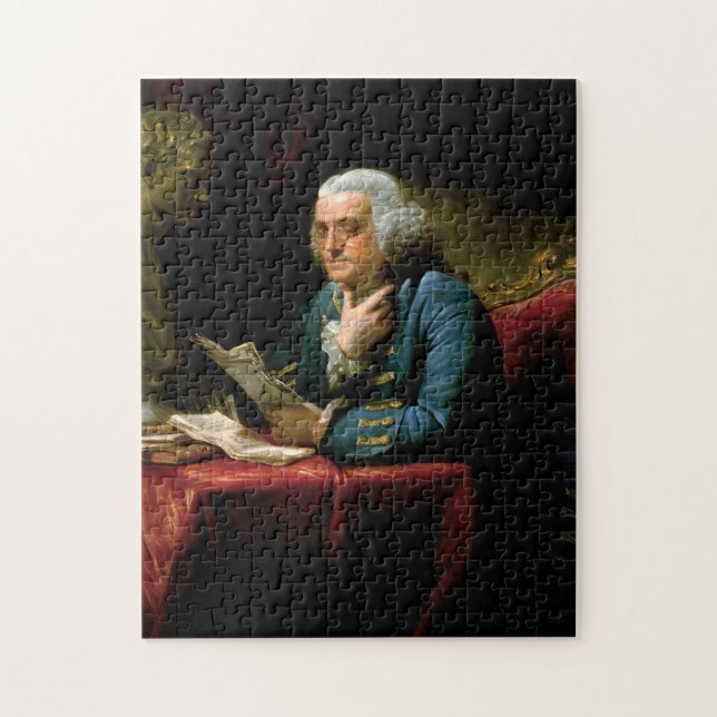 Puzzle Benjamin Franklin - 1767 Tableau de David Martin (Vertical)