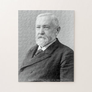 Puzzle Benjamin Harrison 23e président des États-Unis.
