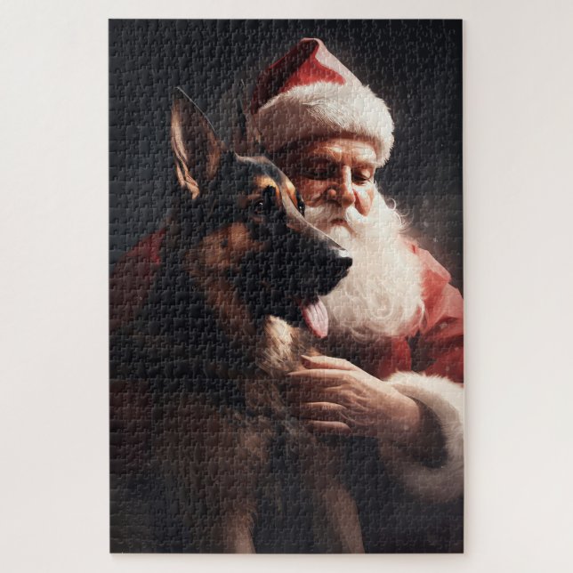 Puzzle Berger Allemand Avec Noël Festif Du Père Noël (Vertical)
