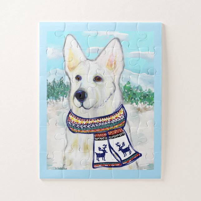 Puzzle Berger allemand blanc (Vertical)