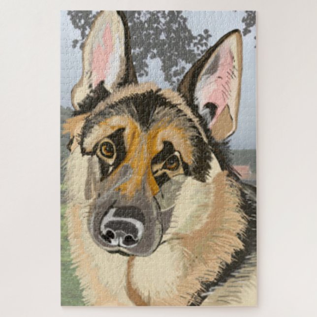 Puzzle Berger allemand, Portrait alsacien (Vertical)