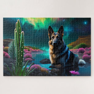 Puzzle Berger Allemand sur un Monde Extraterrestre