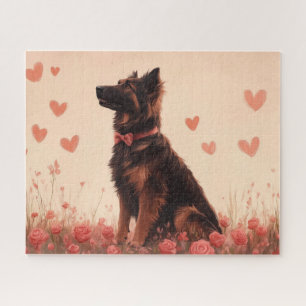 Puzzle Berger anatolien avec Rose - Saint-Valentin