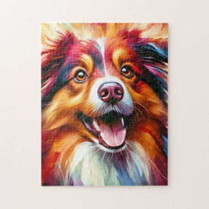 Puzzle Berger Australien Rouge Tri-Color Chien Acrylique