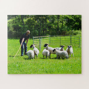 Puzzle Berger avec mouton