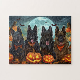 Puzzle Berger belge Halloween Éffrayant