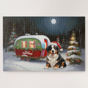 Puzzle Bernese Mountain Caravan Christmas Adventure