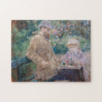 Berthe Morisot - Eugene Manet avec sa fille