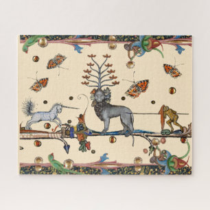 PUZZLE BESTIAIRE MÉDIÉVAL, BÊTE APOCALIYPTIQUE, UNICORN