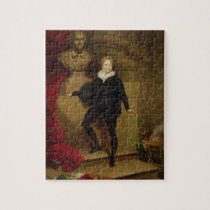 Puzzle Betty principale comme Hamlet avant un buste de