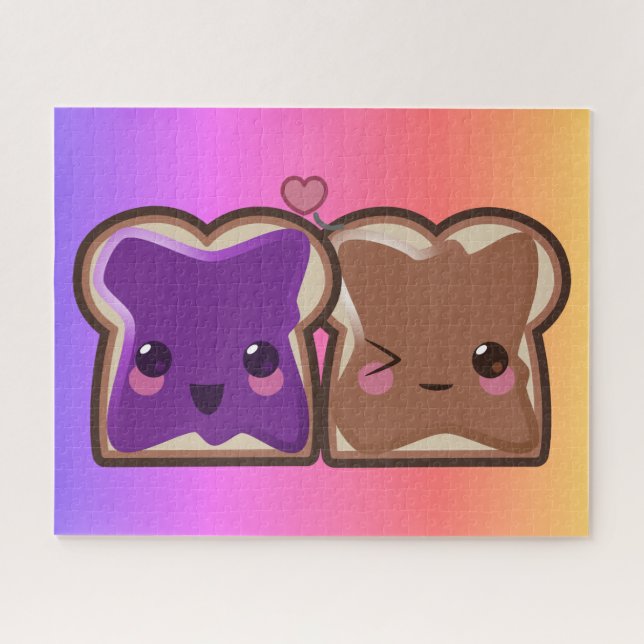 Puzzle Beurre d'arachide et amour de la gelée (Horizontal)