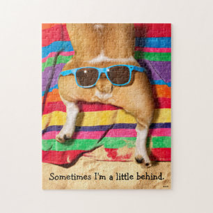 Puzzle Beurre de chien avec lunettes de soleil