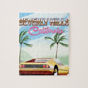Puzzle Beverly Hills affiche de vacances