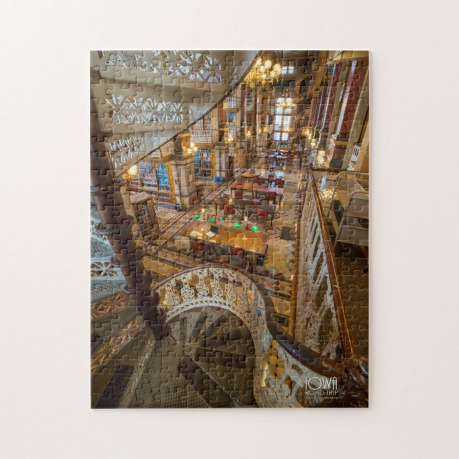 Puzzle Bibliothèque de droit au Capitole de l'État de l'I (Vertical)