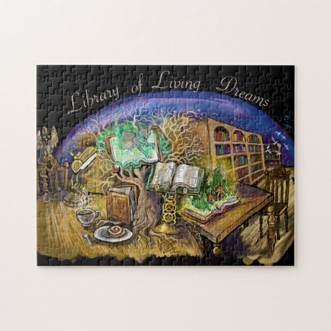Puzzle Bibliothèque des rêves vivants (Horizontal)