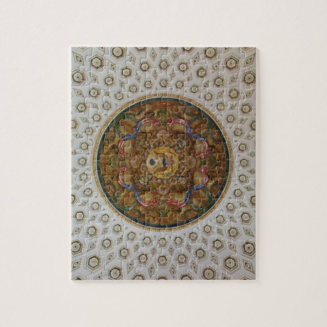 Puzzle Bibliothèque du plafond du Congrès (Vertical)