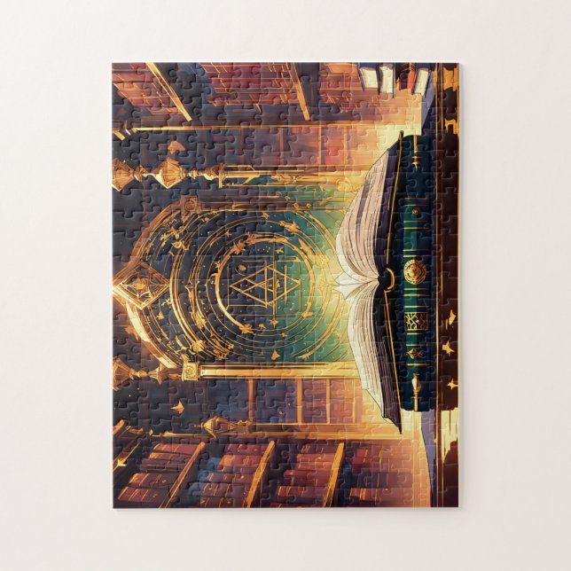 Puzzle Bibliothèque magique de l'école de sorcière pour l (Vertical)