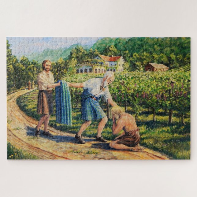 Puzzle Biblique, Écriture, Le Fils Prodigue, Vignoble (Horizontal)