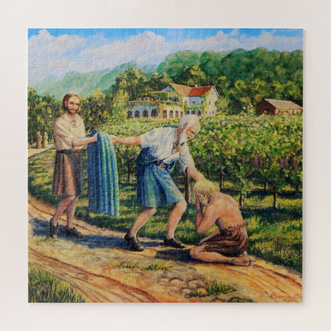 Puzzle Biblique, Écriture, Le Fils Prodigue, Vignoble (Horizontal)