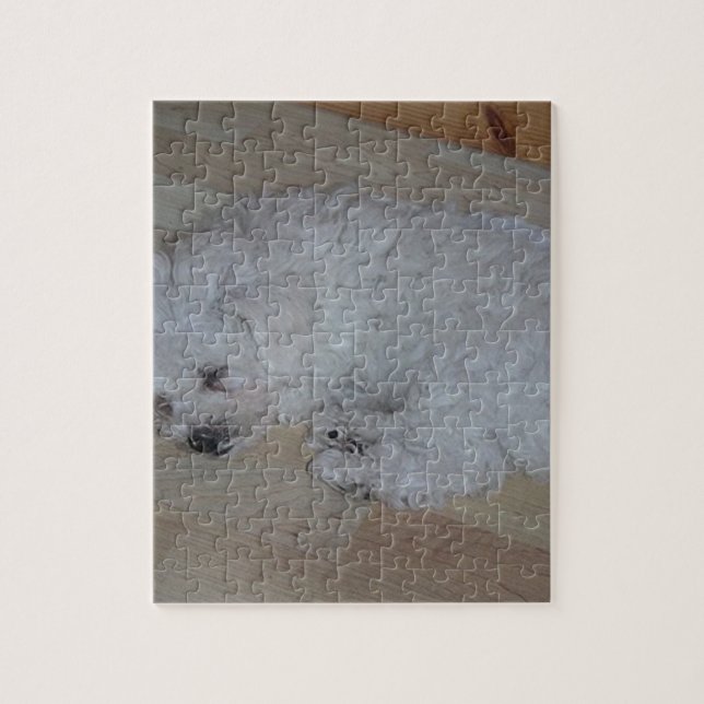 Puzzle Bichon_Frise_puppy_sleeping (Vertical)