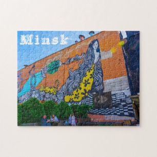 Puzzle BiélorБ е л а р ь у с de Minsk Architecture Gra