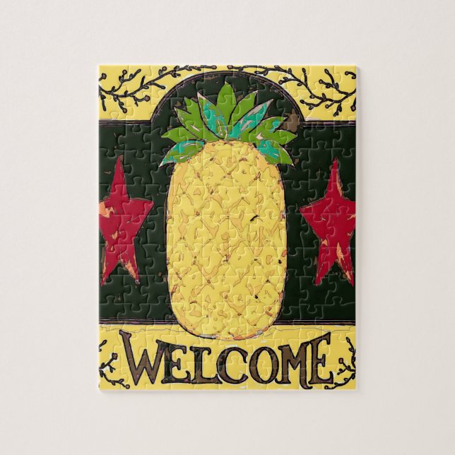 Puzzle Bienvenue ananas (Vertical)
