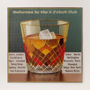 Puzzle Bienvenue au Club 5 O'clock Mid Century Design