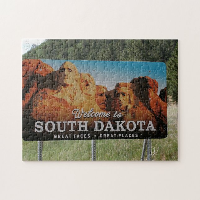 Puzzle Bienvenue au Dakota du Sud. (Horizontal)