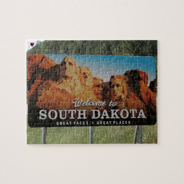 Puzzle Bienvenue Dakota du Sud (Horizontal)