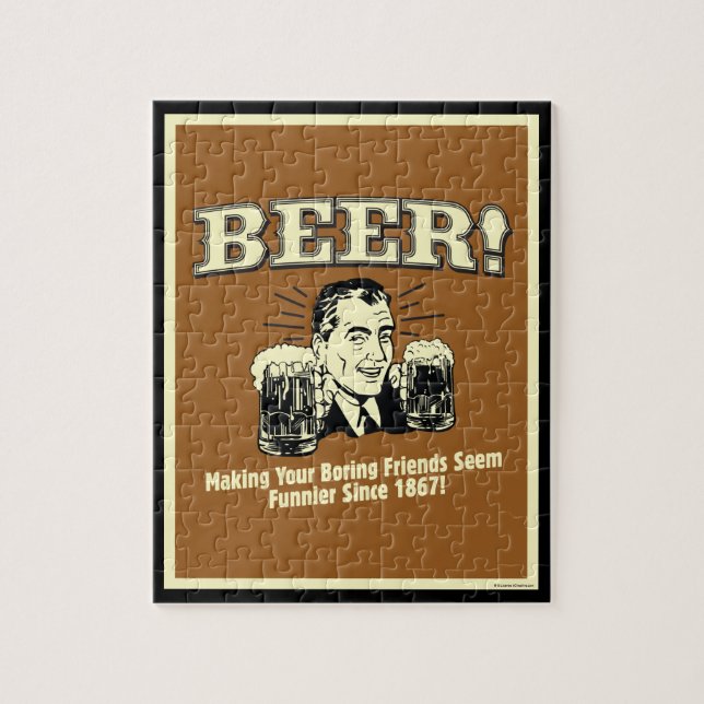 Puzzle Bière : Aider Les Amis Semblent Plus Amusants (Vertical)