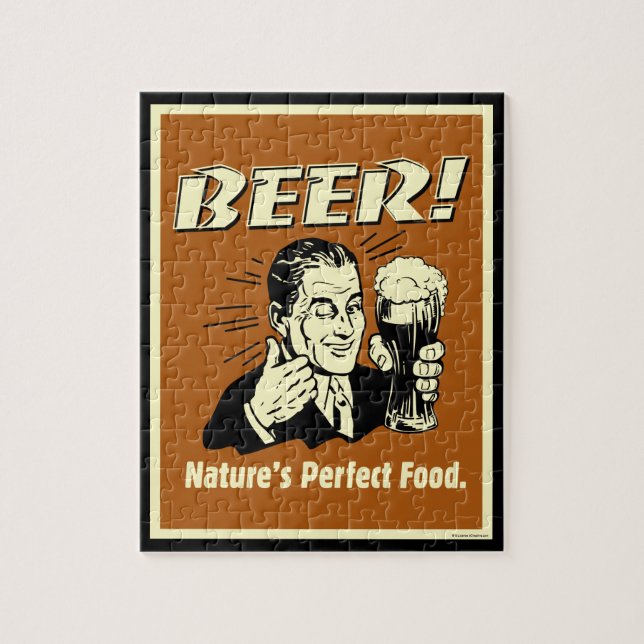 Puzzle Bière : La nourriture parfaite de la nature (Vertical)