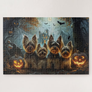 Puzzle Biewer Terrier Nuit d'Halloween Délice Canin