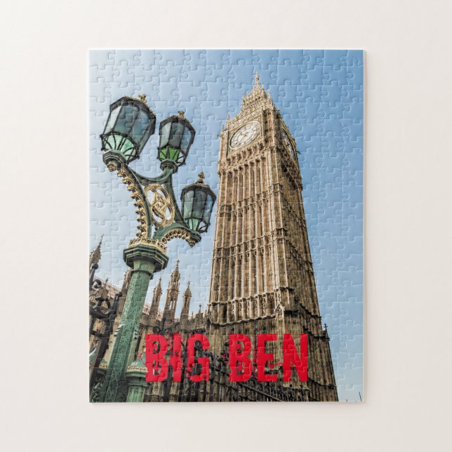 Puzzle Big Ben à Westminster Londres cadeau (Vertical)